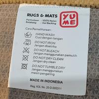 Gambar Paket 2 Pcs - Karpet Anti Slip 50x140cm YUME Motif Squares dari AmoreCollections undefined 4 Tokopedia