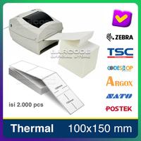 Gambar Label Barcode 100 x 150 Kertas Stiker Thermal 100X150 mm A6 (2.000Pcs) dari Barcode Store Solutions undefined 4 Tokopedia