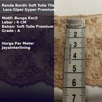 Gambar Renda Bordir Soft Tulle Tile Lace Giper Gyper Premium SF dari ZHUMAR JAYA INTERLINING undefined 2 Tokopedia