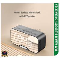 Gambar Jam Alarm Q5 Pintar dengan Bluetooth Speaker Mirror Display - Putih dari MrROBINshop undefined 4 Tokopedia