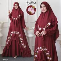Gambar RUBINA Syari gamis muslimah ceruty bordir dari adnbusana undefined 1 Tokopedia