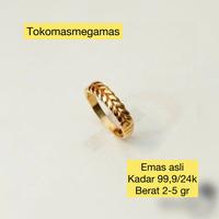 Gambar Cincin emas 24k kadar 99 dewasa - 5 gr all size dari Megamas26.6 undefined 2 Tokopedia