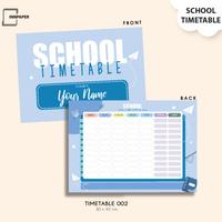 Gambar SCHOOL TIMETABLE BOARD /SCHEDULE BOARD / PAPAN JADWAL - Biru dari INNPAPER undefined 2 Tokopedia