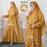 Gambar RUBINA Syari gamis muslimah ceruty bordir dari adnbusana undefined 3 Tokopedia