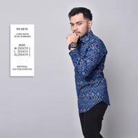 Gambar BATIK SLIMFIT SONGKET PREMIUM - Dm blue, XL dari simply batik undefined 1 Tokopedia