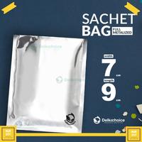 Gambar PLASTIK KEMASAN SACHET SASET KOPI ALUMUNIUM FOIL DELKOCHOICE VARIAN - SILVER, 15CM x 20CM dari MJR297 undefined 3 Tokopedia