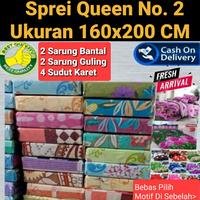 Gambar Sprei 160x200 Termurah Sudah Dapat 2 Sarung Bantal Dan 2 Sarung Guling - No. 10 dari Berrbi Shop_NEW undefined 1 Tokopedia