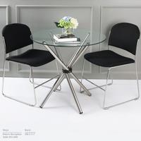 Gambar Meja pameran dealing lipat table kaca bundar rapat meeting meja pameran cafe 80 100 cm merk polaris berkualitas murah - ukuran 80cm dari Satu Furniture_NEW undefined 1 Tokopedia