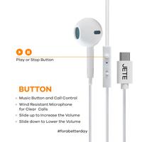 Gambar Earphone | Headphone JETE Classic Noise Cancelling usb Type-C - ORI - Black dari Doran Gadget Official Store undefined 3 Tokopedia
