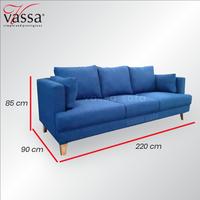 Gambar Sofa Stacy 3 dudukan by Vassa Sofa - Sofa 3 seater dari Vassa Sofa & Home undefined 3 Tokopedia