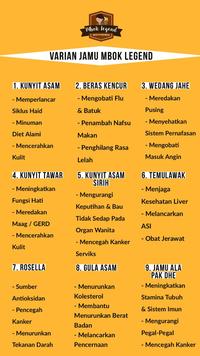 Gambar Jamu Kunyit Asam / Beras Kencur / Beras Kencur Coklat Mbok Legend - Beras Kencur dari MbokLegend undefined 2 Tokopedia