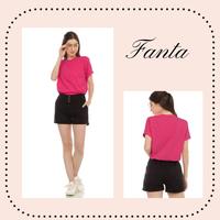 Gambar Langsung Dari Pabrik -Kaos Polos Wanita Lengan Pendek Warna Dusty Pink - Navy, L dari MumpungMurah undefined 2 Tokopedia