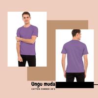 Gambar Langsung Dari Pabrik - Kaos Polos Pria Lengan Pendek Warna Orange - Pink Baby, L dari MumpungMurah undefined 5 Tokopedia