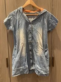 Gambar Preloved baju denim wanita dengan hoodie AT0013 dari Cute Little Glenn undefined 1 Tokopedia