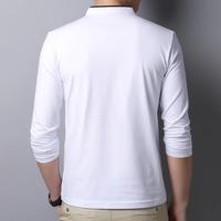 Gambar Baju Kaos Polos Atasan Pria T-shirt Nufail Lengan 3/4 Bahan Premium - Putih, S dari ROKETCLOTHING undefined 5 Tokopedia