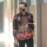 Gambar Batik Pria Lengan Panjang Premium Baju Kemeja Batik Aluna Solo BAP021 - S dari Batik Aluna Premium undefined 4 Tokopedia