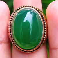Gambar Cincin Titanium Emas Batu Akik Natural Kristopas Topaz Hijau Garut Top dari Rumah Akik undefined 4 Tokopedia
