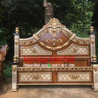 Gambar Tempat Tidur Jati Mewah Jepara Dipan Ukir Mawar Cat Duco dari RAJA NAGA FURNITURE undefined 1 Tokopedia