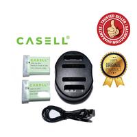 Gambar CASELL Battery Pack Nb-13L (2 Battery + 1 USB Dual Charger) dari CAMERA CO ID undefined 2 Tokopedia