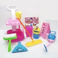 Gambar MAINAN ANAK EDUKASI ALAT KEBERSIHAN RUMAH CLEANING CAR TROLLEY SAPU AN - CLEAN SET TROLI dari Various toys Studio undefined 4 Tokopedia