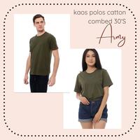 Gambar Langsung Dari Pabrik - Kaos Polos Lengan Pendek Unisex Hijau Army - Ungu Muda, L dari MumpungMurah undefined 1 Tokopedia