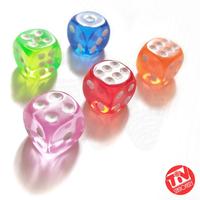 Gambar Dadu / Dice Transparan Warna-Warni / Putih - 14 mm, Merah dari myTiV undefined 5 Tokopedia