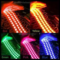 Gambar Lampu LED Strip 3 Titik Mata Modul Strip 12 Volt 5730 SMD 12V - Biru dari Indo Kaya undefined 4 Tokopedia