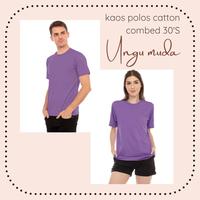 Gambar Langsung Dari Pabrik - Kaos Polos Lengan Pendek Unisex Warna Tosca - Biru Pink, L dari MumpungMurah undefined 2 Tokopedia