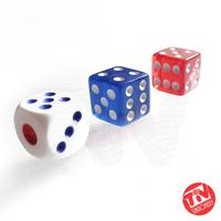 Gambar Dadu / Dice Transparan Warna-Warni / Putih - 14 mm, Merah dari myTiV undefined 3 Tokopedia