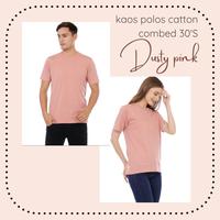 Gambar Langsung Dari Pabrik -Kaos Polos Lengan Pendek Unisex Warna Dusty Pink - Maroon, XL dari MumpungMurah undefined 1 Tokopedia
