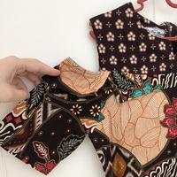 Gambar Preloved dress batik kombinasi lengan belah dengan slit dari Snowdrop Nails undefined 2 Tokopedia