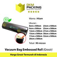 Gambar Plastik Vacuum EMBOSS ROLL 5Meter Vakum Embossed Sealer DELKOCHOICE - Black, 27cm x 5 Meter dari dkm packing undefined 4 Tokopedia