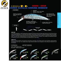 Gambar Zerek CAVALLA Fast Sinking Lure 90mm 28g Umpan Pancing Minnow Tenggiri - BM dari Fishing zone undefined 1 Tokopedia