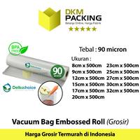 Gambar Plastik Vacuum EMBOSS ROLL 5Meter Vakum Embossed Sealer DELKOCHOICE - Black, 27cm x 5 Meter dari dkm packing undefined 3 Tokopedia