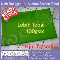 Gambar kain layar video green screen 3m x 1.6m background greenscreen tebal dari C&C Store Bandung undefined 2 Tokopedia