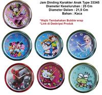 Gambar Jam Dinding Karakter Kartun Anak Lucu Type 33345 Diameter 25 Cm - Masjid Hijau dari MUSIC ANGEL undefined 1 Tokopedia