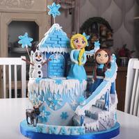Gambar Kue Ulang Tahun / Birthday Cake Tema FROZEN diameter 20 cm dari Libra Cake undefined 2 Tokopedia