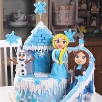 Gambar Kue Ulang Tahun / Birthday Cake Tema FROZEN diameter 20 cm dari Libra Cake undefined 4 Tokopedia