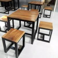 Gambar MEJA KURSI CAFE MINIMALIS, RESTO, KURSI KAFE 1 SET dari shopidia undefined 2 Tokopedia