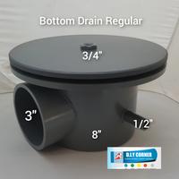 Gambar Bottom drain kolam koi 3 inchi + Tutup bottom drain regular dari DIY CORNERS undefined 1 Tokopedia