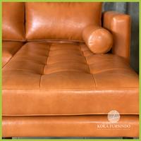 Gambar Cessy • Sofa 3 seater Sudut Scandinavian Retro Jati - 200 cm x 150 cm dari Koka Furnindo undefined 3 Tokopedia