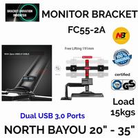Gambar Bracket monitor 2 tv 17 inch -35 inch fc55-2A dari Bracket tv universal undefined 5 Tokopedia