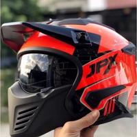 Gambar Helm Jpx Mx 726 r White Size L-XL-XXL - Hitam, L dari TB HELMET undefined 4 Tokopedia