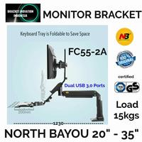 Gambar Bracket monitor 2 tv 17 inch -35 inch fc55-2A dari Bracket tv universal undefined 2 Tokopedia