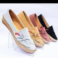 Gambar Sepatu Wanita FlatShoes Teplek Kulit Sepatu Perempuan Cewe Flat Shoes - Camel, 39 dari Nuha z undefined 2 Tokopedia