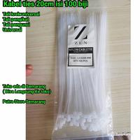 Gambar Kabel Tis 20cm Besar panjang Tali ikat isi 100 pcs Kabel ties Tali tie - Putih dari Putra Store Semarang undefined 1 Tokopedia