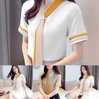 Gambar NANALISSA FASHION PAKAIAN WANITA ATASAN SAKURA STYLE KOREA T.PNDK - Putih, M dari NANALISSA undefined 5 Tokopedia