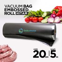 Gambar Plastik Vacuum Makanan Embos Vacum Sealer Roll Embossed Hitam Kombinas - 8cm x 5m dari Aneka Bungkus undefined 3 Tokopedia