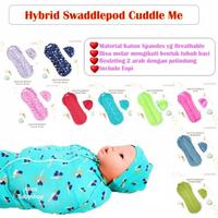 Gambar Bedong Bayi Instan Resleting Hybrid Swaddlepod Cuddle Me Bonus Topi - Cloud Grey dari Ahza Babyshop undefined 1 Tokopedia