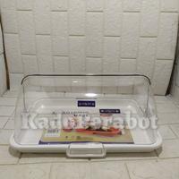 Gambar tempat kue tutup - tempat bolu tutup - wadah roti sliding lucky 2324 - Merah dari Kadoperabot undefined 4 Tokopedia